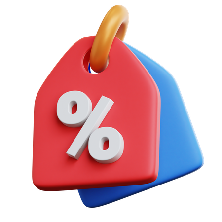 Etiqueta de desconto  3D Icon