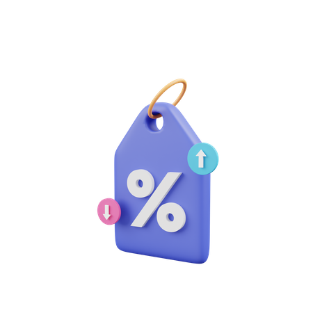Etiqueta de desconto  3D Icon