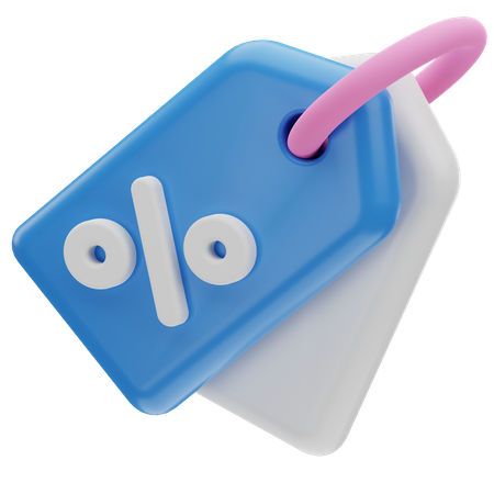 Etiqueta de desconto  3D Icon