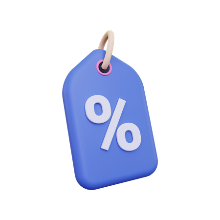 Etiqueta de desconto  3D Icon