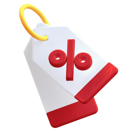 Etiqueta de desconto  3D Icon