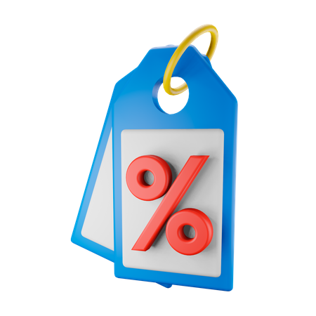 Etiqueta de desconto  3D Icon