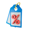 Etiqueta de desconto