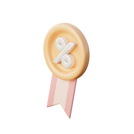 Etiqueta de desconto  3D Icon