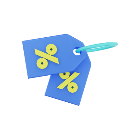 Etiqueta de desconto  3D Icon
