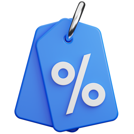 Etiqueta de desconto  3D Icon