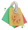 Etiqueta de desconto