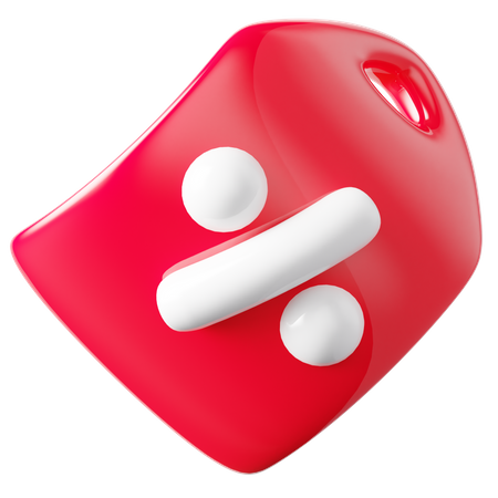 Etiqueta de desconto  3D Icon