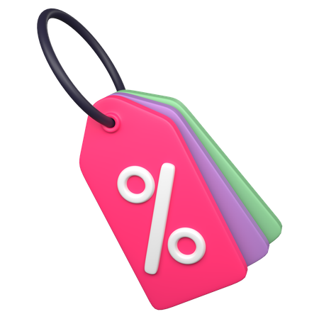 Etiqueta de desconto  3D Icon