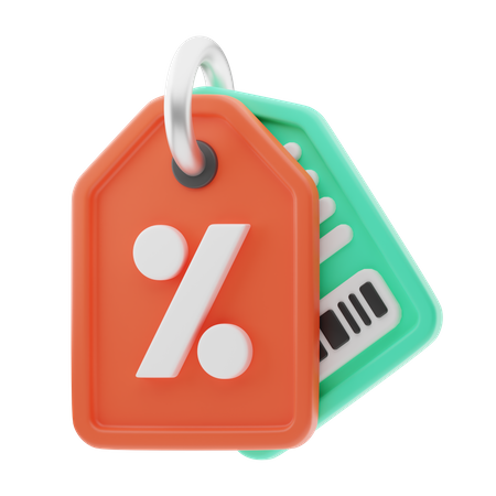 Etiqueta de desconto  3D Icon