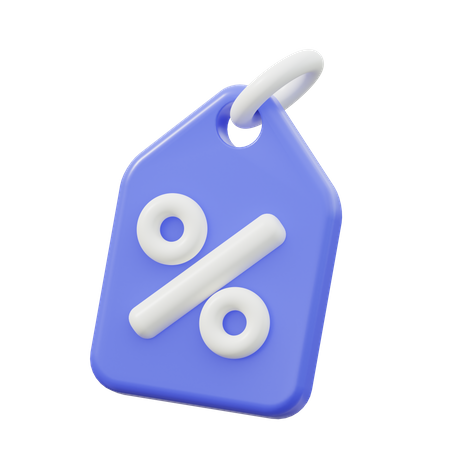 Etiqueta de desconto  3D Icon