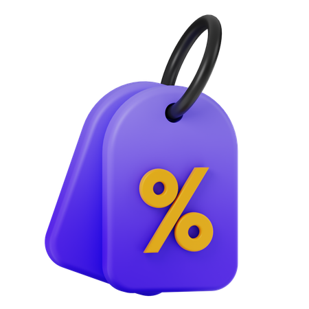 Etiqueta de desconto  3D Icon
