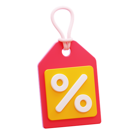 Etiqueta de desconto  3D Icon