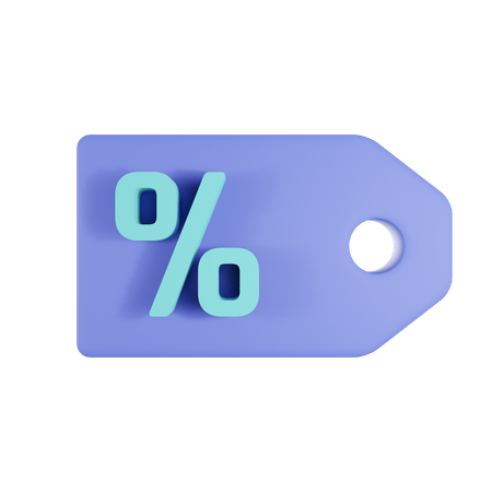 Etiqueta de descuento  3D Icon