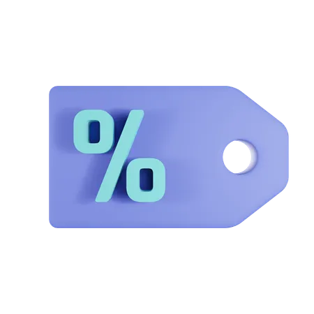 Etiqueta de descuento  3D Icon