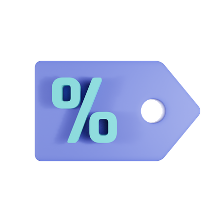 Etiqueta de descuento  3D Icon