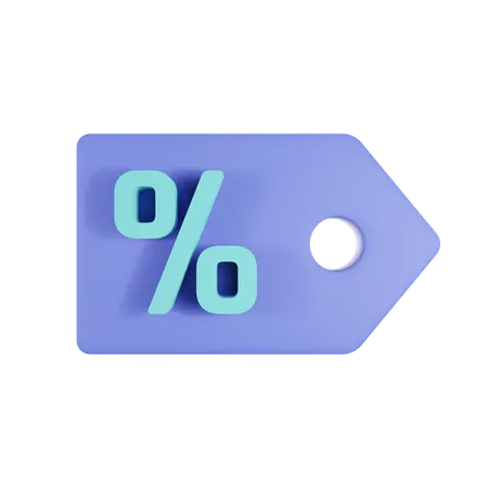 Etiqueta de descuento  3D Icon