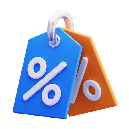 Etiqueta de descuento  3D Icon