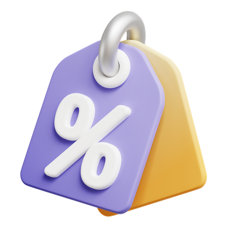 Etiqueta de descuento  3D Icon