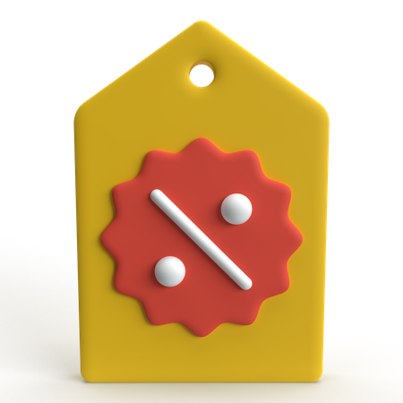 Etiqueta de descuento  3D Icon
