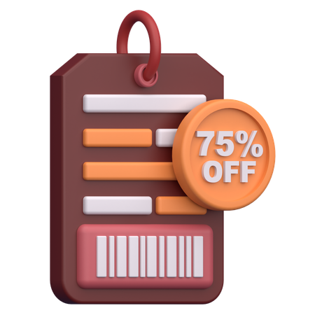 Etiqueta de descuento  3D Icon