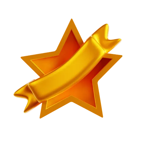 Etiqueta de estrella  3D Icon