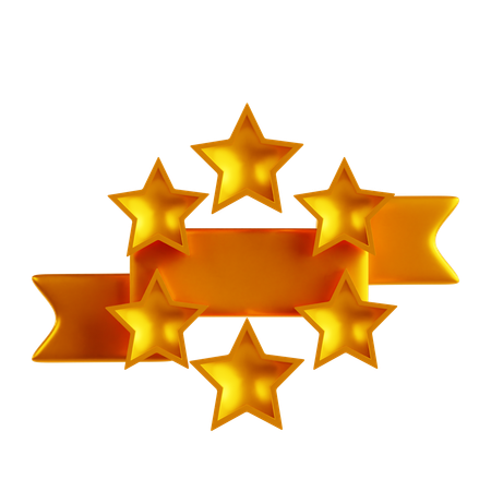 Etiqueta de estrella  3D Icon