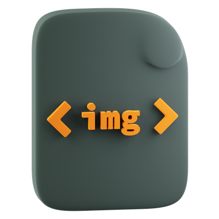 Etiqueta de imagen html  3D Icon