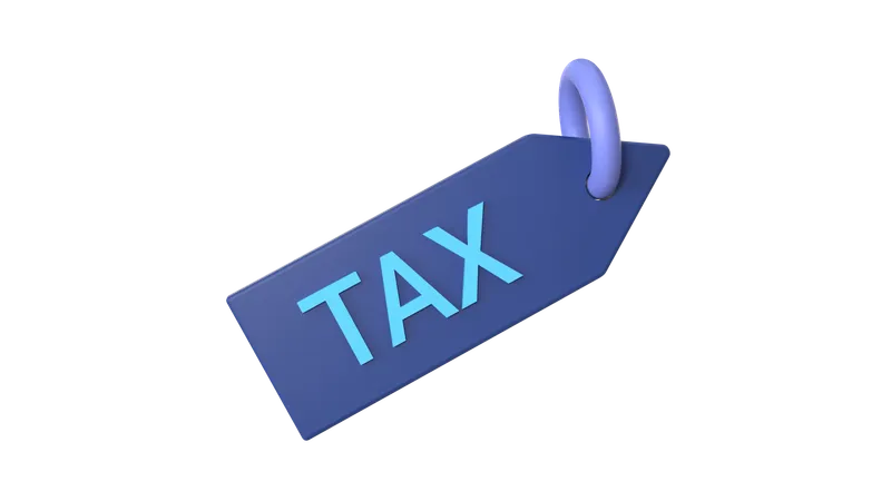 Etiqueta fiscal  3D Icon