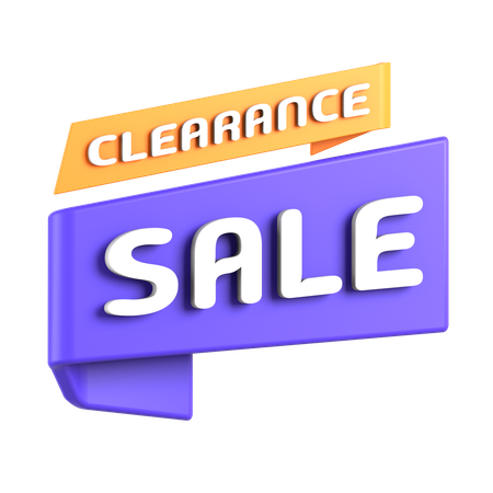 Etiqueta de liquidación  3D Icon