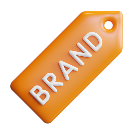Etiqueta de marca  3D Icon