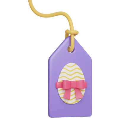 Etiqueta de pascua  3D Icon