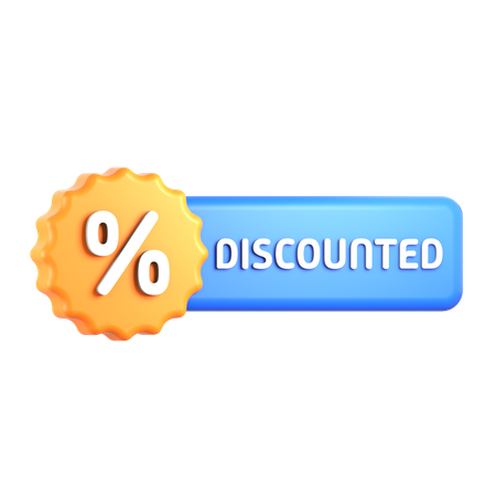 Etiqueta de precio con descuento  3D Icon