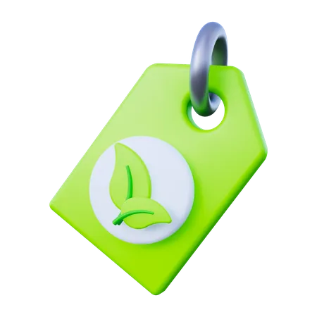 Etiqueta de precio ecológico  3D Icon