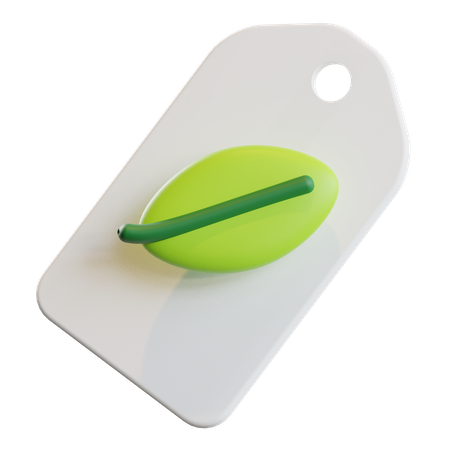 Etiqueta de precio verde  3D Icon