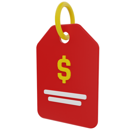 Etiqueta de preço  3D Icon