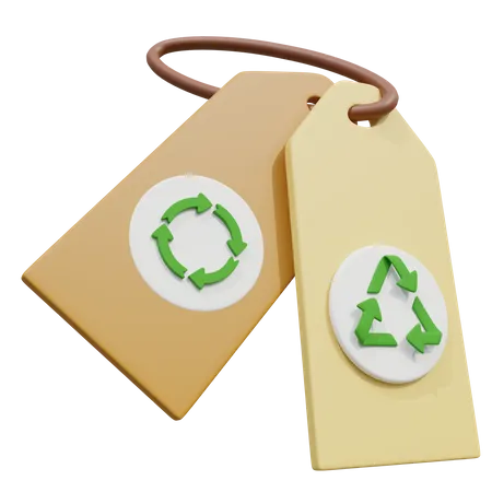 Reciclar etiqueta de preço  3D Icon