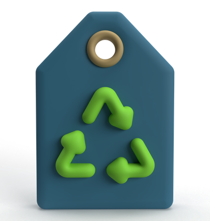 Preço ecológico  3D Icon