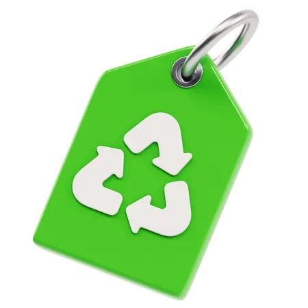 Etiqueta de reciclagem  3D Icon