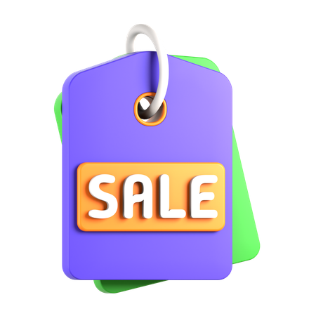 Etiqueta de venda  3D Icon