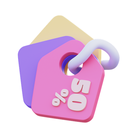 Etiqueta de venda  3D Icon