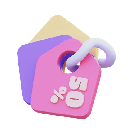 Etiqueta de venta  3D Icon