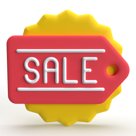 Etiqueta de venta  3D Icon
