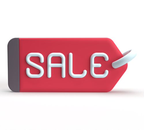 Etiqueta de venta  3D Icon