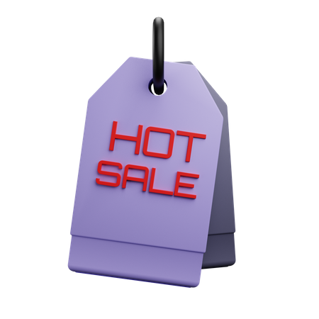 Etiqueta de venta caliente  3D Icon