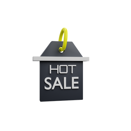 Etiqueta de venta caliente  3D Icon