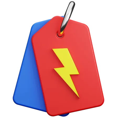 Etiqueta de venta flash  3D Illustration