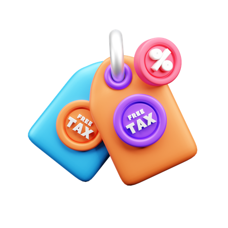 Etiqueta fiscal  3D Icon