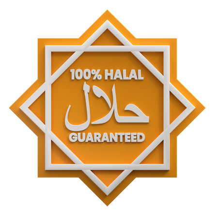 Etiqueta halal  3D Icon