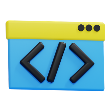 Etiqueta html  3D Icon